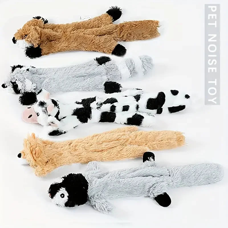 Plush Sounding Animal Dog Chew Toy