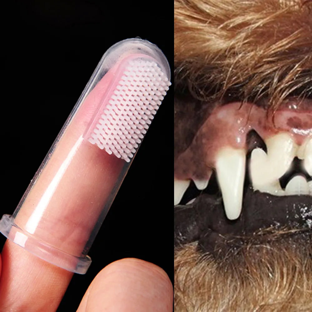 Silicone Finger Toothbrush for Dogs