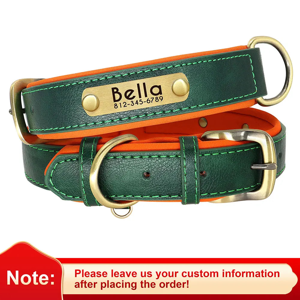 Customized Leather Dog Collar