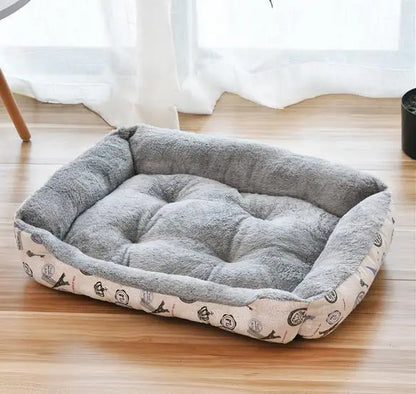 Washable Warm Bone Shaped Dog Bed