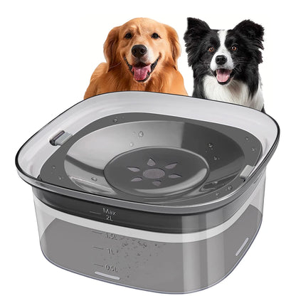 No Spill 2L Dog Water Bowl Large Capacity Spill Proof