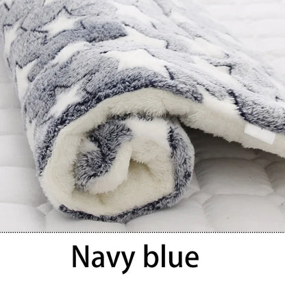 Soft Coral Fleece Pet Sleeping Mat