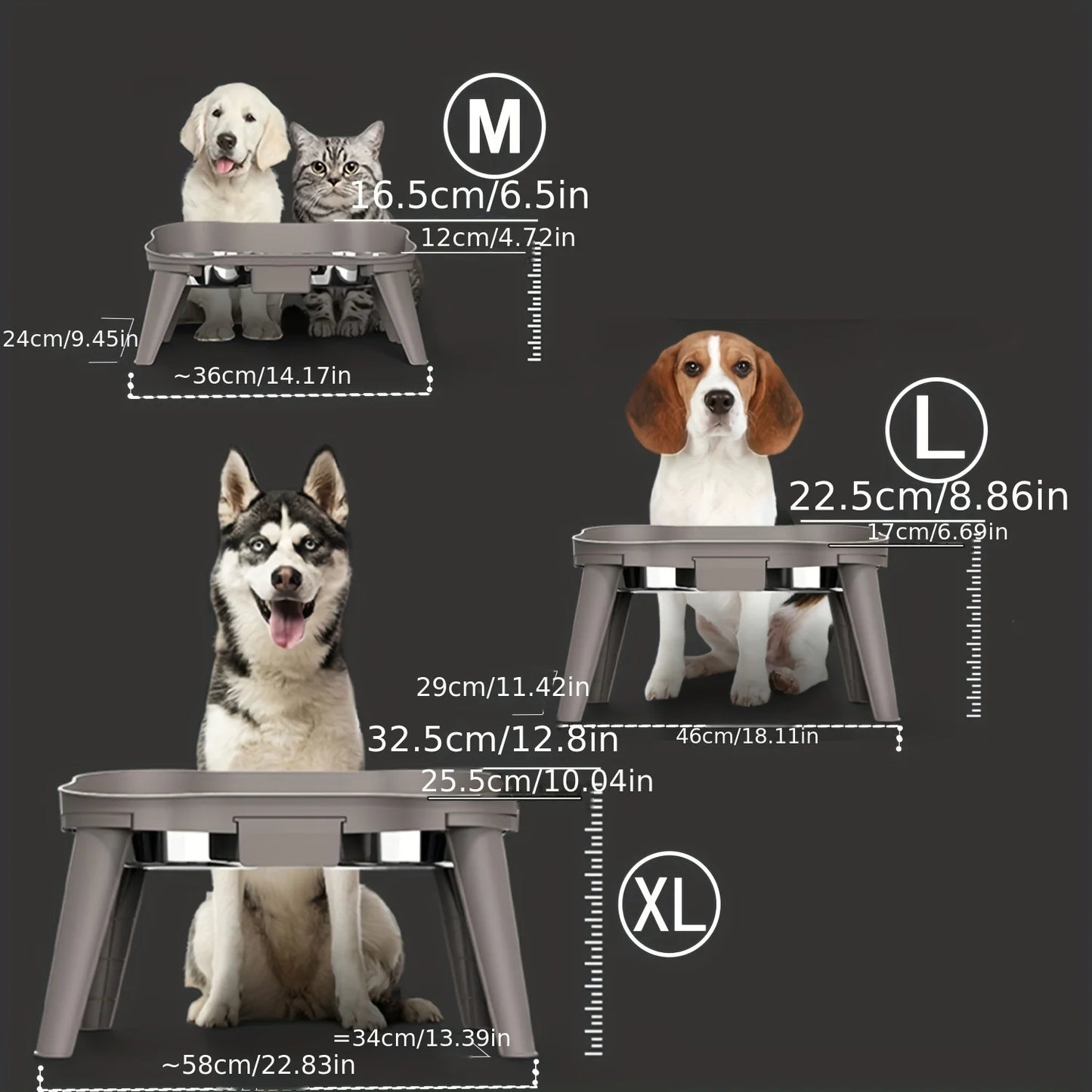 Elevated Dog Bowls for All Sizes