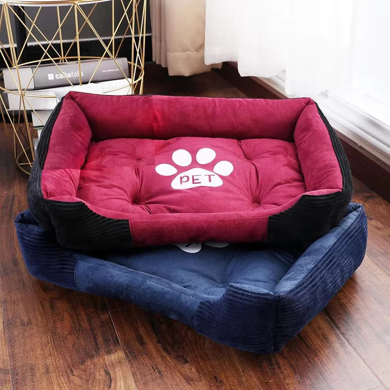 Washable Warm Bone Shaped Dog Bed