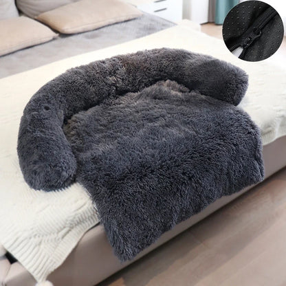 Removable Plush Pet Dog Bed Sofa