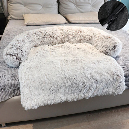 Removable Plush Pet Dog Bed Sofa