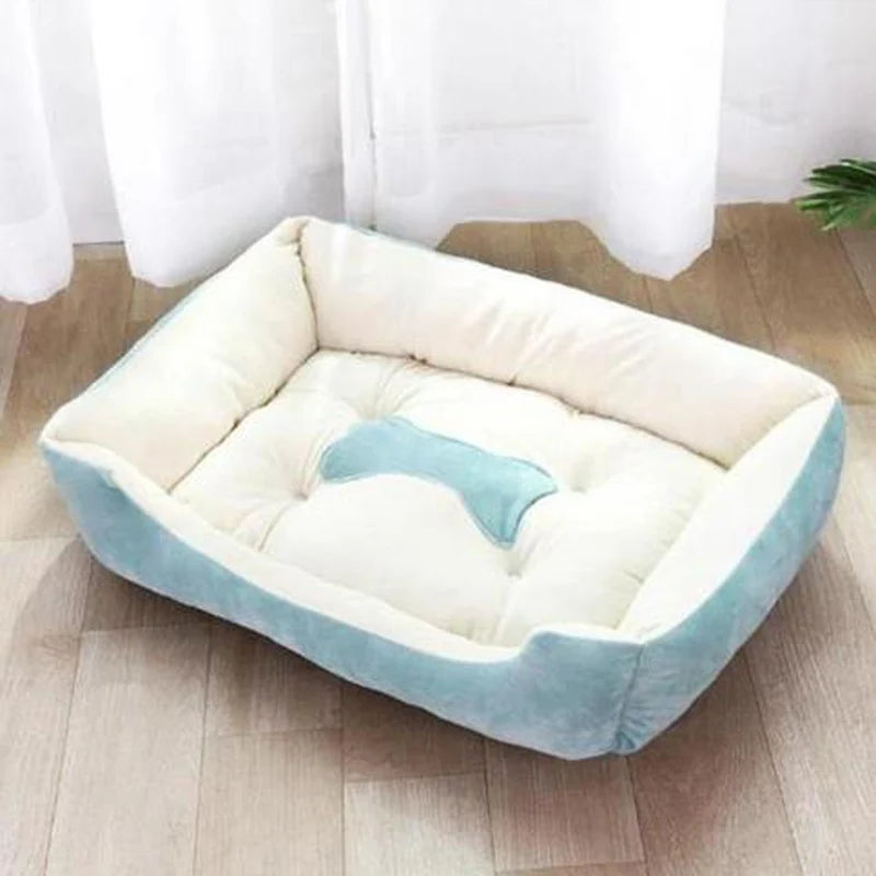 Washable Warm Bone Shaped Dog Bed