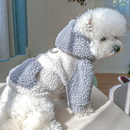 Berber Fleece Hooded Dog Sweater