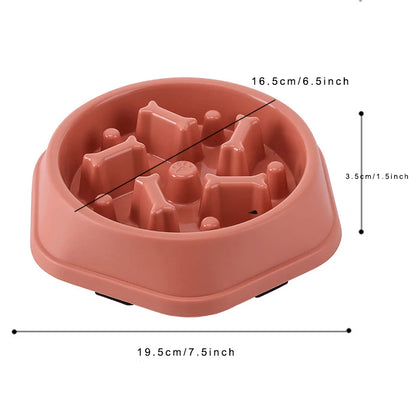 Anti-Choking Slow Feeder Dog Bowl Puzzle Bowl