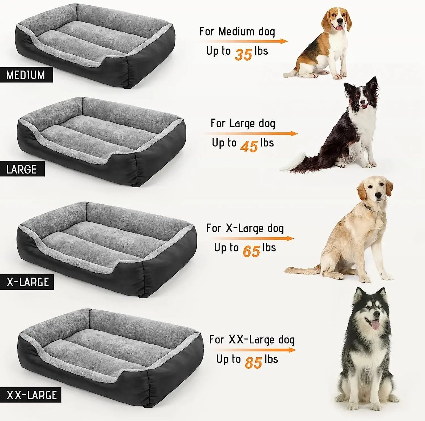 Washable Bed for Large Pets