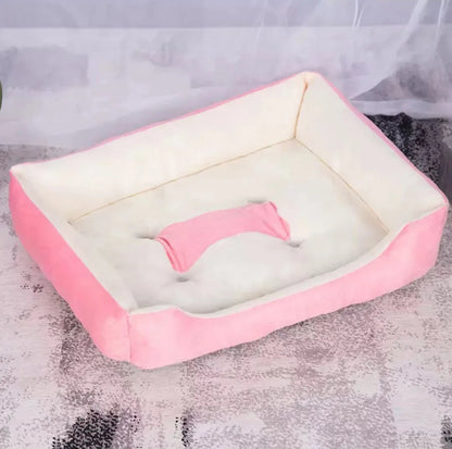 Washable Warm Bone Shaped Dog Bed