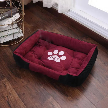 Washable Warm Bone Shaped Dog Bed