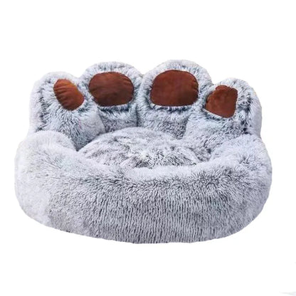 Fluffy Dog Bed Plush Kennel