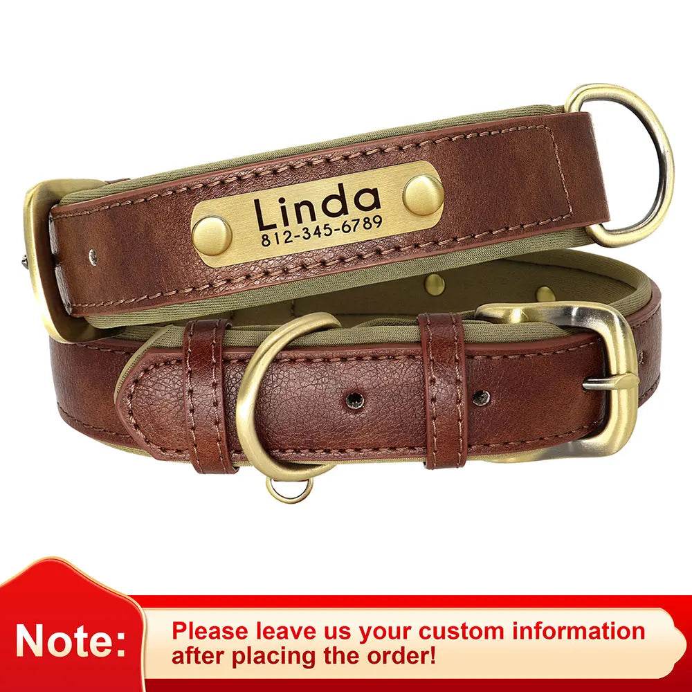 Customized Leather Dog Collar