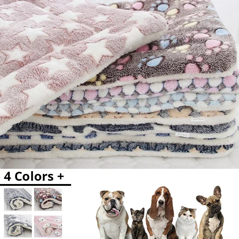 Soft Coral Fleece Pet Sleeping Mat