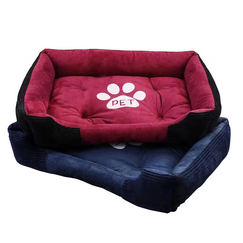 Washable Warm Bone Shaped Dog Bed