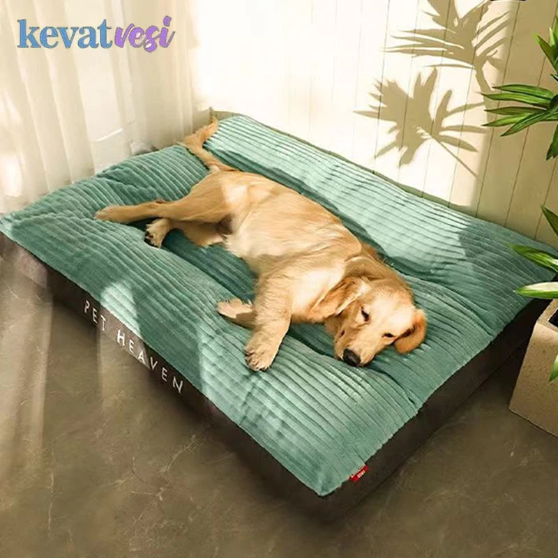 Soft Winter Dog Bed Corduroy Sleeping Mat