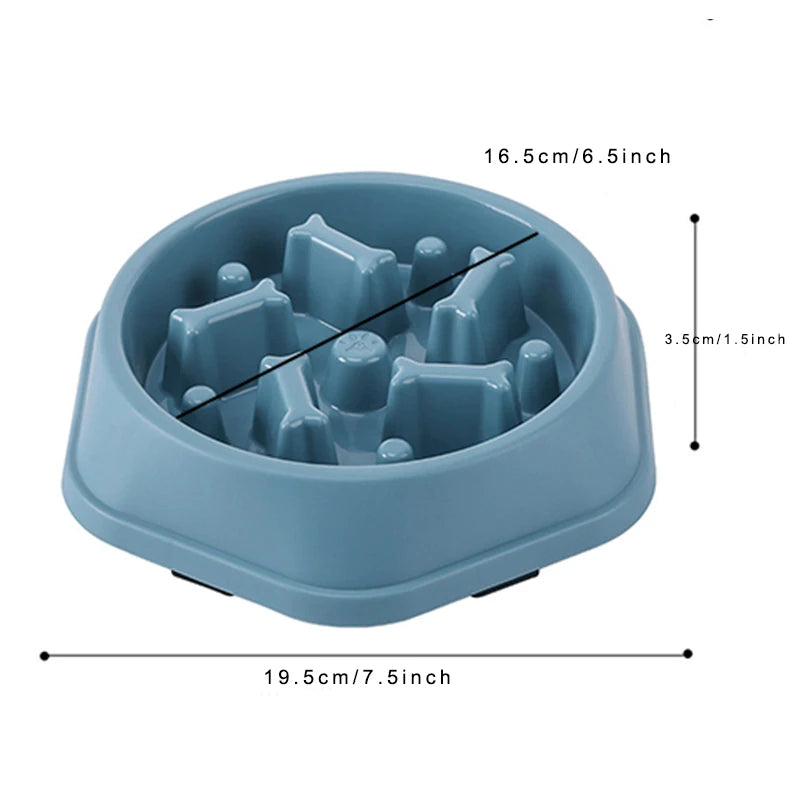 Anti-Choking Slow Feeder Dog Bowl Puzzle Bowl