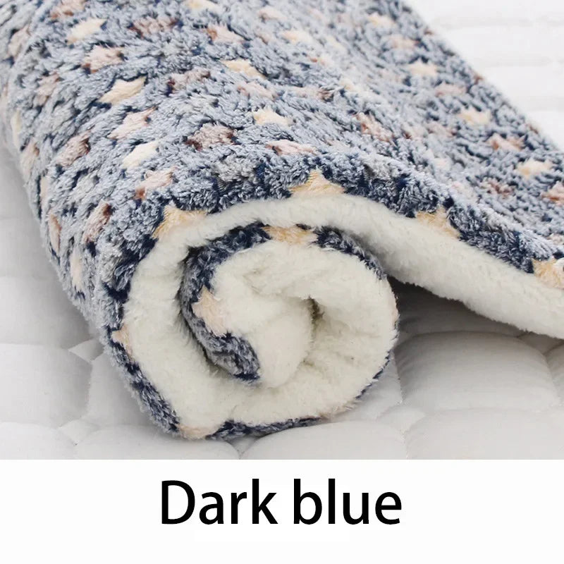 Soft Coral Fleece Pet Sleeping Mat