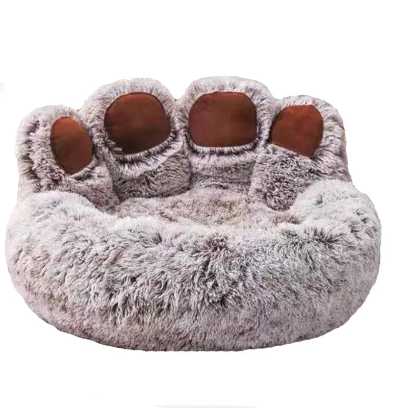 Fluffy Dog Bed Plush Kennel