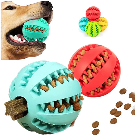 Interactive Rubber Dog Toy Ball