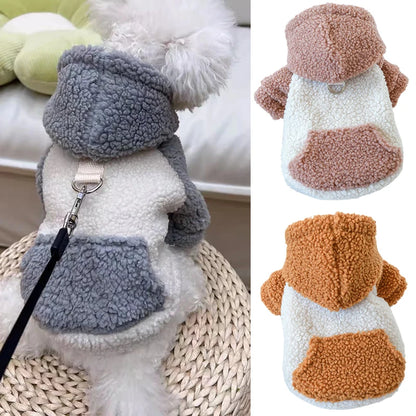 Berber Fleece Hooded Dog Sweater