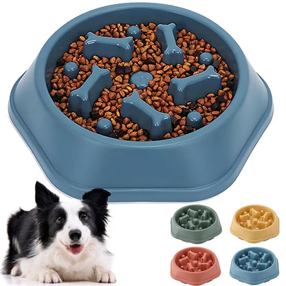 Anti-Choking Slow Feeder Dog Bowl Puzzle Bowl