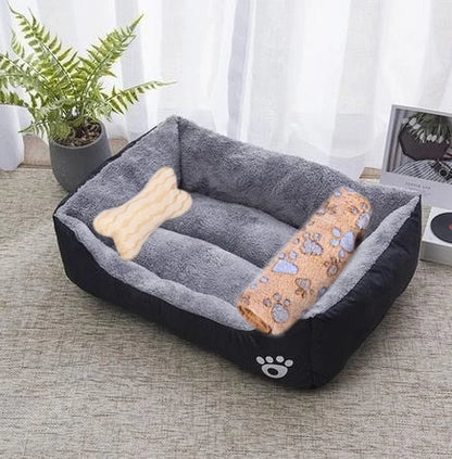 Washable Warm Bone Shaped Dog Bed