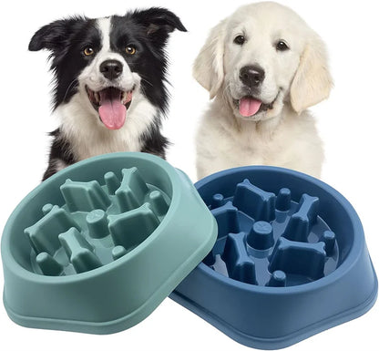 Anti-Choking Slow Feeder Dog Bowl Puzzle Bowl