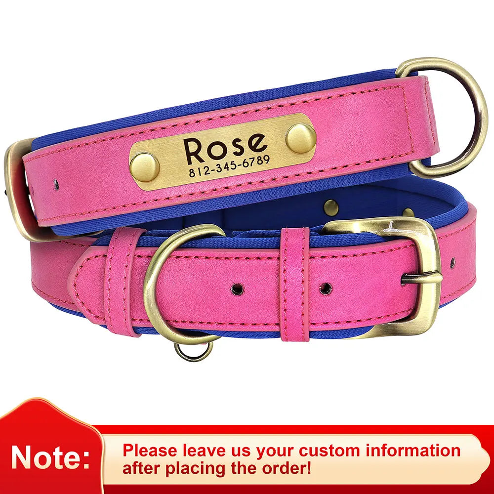 Customized Leather Dog Collar