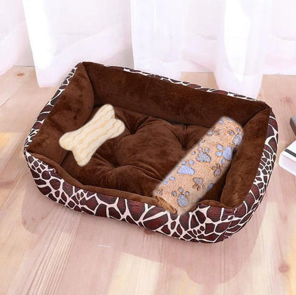 Washable Warm Bone Shaped Dog Bed