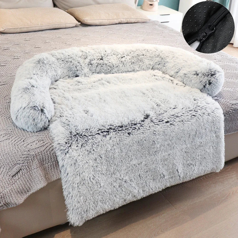 Removable Plush Pet Dog Bed Sofa