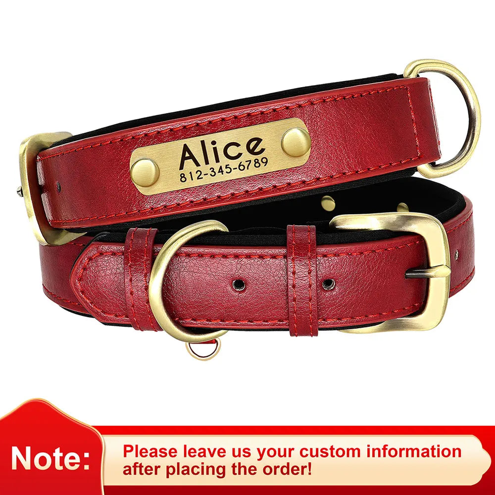 Customized Leather Dog Collar