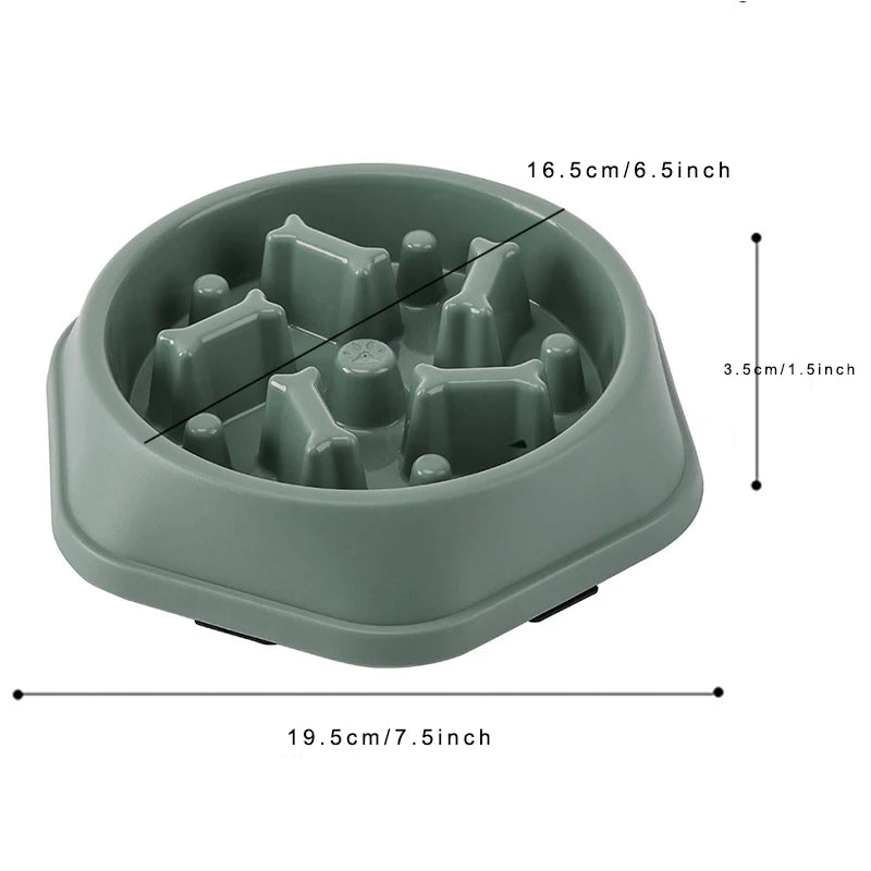 Anti-Choking Slow Feeder Dog Bowl Puzzle Bowl