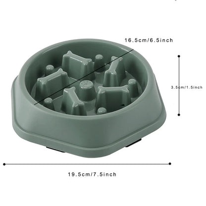 Anti-Choking Slow Feeder Dog Bowl Puzzle Bowl