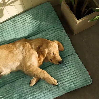 Soft Winter Dog Bed Corduroy Sleeping Mat