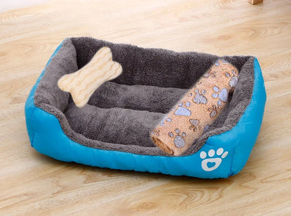 Washable Warm Bone Shaped Dog Bed